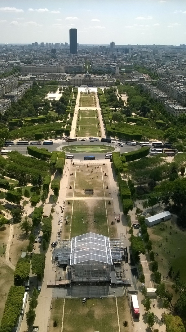 Eiffelin puisto korkeammalta